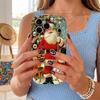 Christmas Santa Claus Reindeer Snowman Phone Case Xmas Tree Holiday Festive Cover Soft TPU Shockproof for iPhone Samsung Halloween Birthday Gift