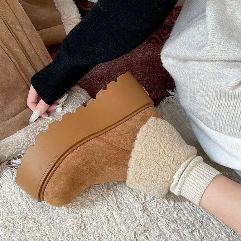 New Style Cotton Shoes for Heightening, Soft Sole, Thick Sole, Snow Boots for Women, for Petite People