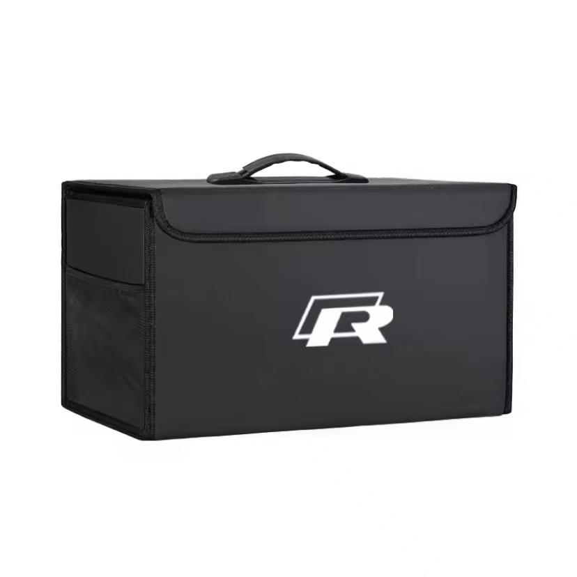Car Trunk Organizer Box Toolbox Auto Interior Storage Accessories For VW Golf Polo GTI ID.3 Passat MK678 Tiguan CC Jetta Hub Cap EG1