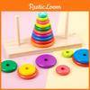 Stacking Multilayer Wooden Puzzle For Concentration Intelligence Development