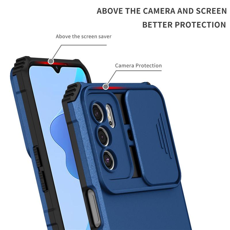Pro OPPO A15 A15S A16 A16S A16K A16E Pouzdro Robustní Armor Stojan Zadní Kryt Pro OPPO A52 A72 A53 A53S A54 A55 A36 A76 A95 A96