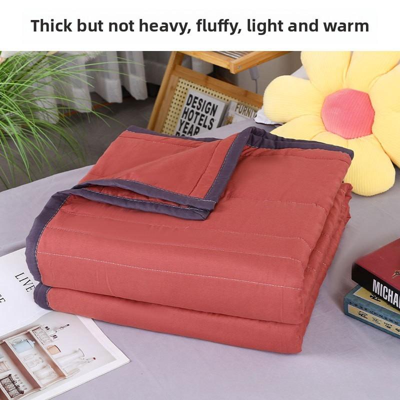 

Summer Washed Cotton Summer Cool Quilt Pure Cotton Single Double Air Conditioner Quilt Student Dormitory Summer Quilt Core 100x140cm