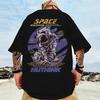 Fashion Men's T-Shirt 3d Space Astronaut Print Short Sleeve Tee Summer Street Hip Hop T Shirt For Men Oversized Men Clothes Tops