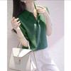 New women's summer lapel temperament white purple short-sleeved ice silk knitted sweater