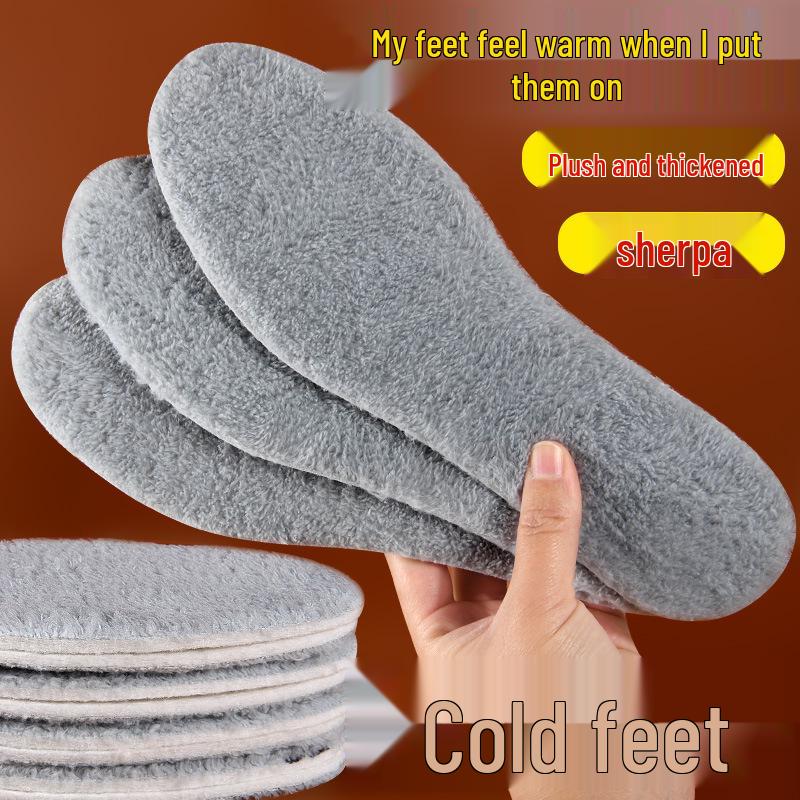 

Мягкие, Влаговпитывающие Зимние Стельки из Шерсти и Вельвета: Отрезной по размеру с влагостойким, повышающим комфорт меховым слоем 39/40