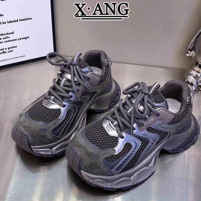 

Leather Daddy shoes women s autumn new thick-soled heightening women s shoes fashionable versatile casual sports shoes 40