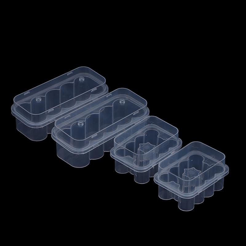 10Pcs 3Ml/5Ml 10-Slot Vial Storage Case Plastic Clear Microtube Storage Box Stackable Freezer Tube Box Diabetic Supplies