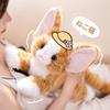 53cm New Lifelike Realistic Cat Plush Toys Soft Stuffed Kitten Model Devon Rex Animals Room Decoration Birthday Christmas Gift