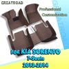 Автомобильные коврики для пола для Kia Sorento семиместный 2013 2014 Автомобильные коврики для ног Автомобильный ковровый чехол Аксессуары для интерьера