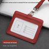 Grenseoverskridende Ekte Lær Egendefinert ID- og Dokumentkortholder med Logo Lanyard