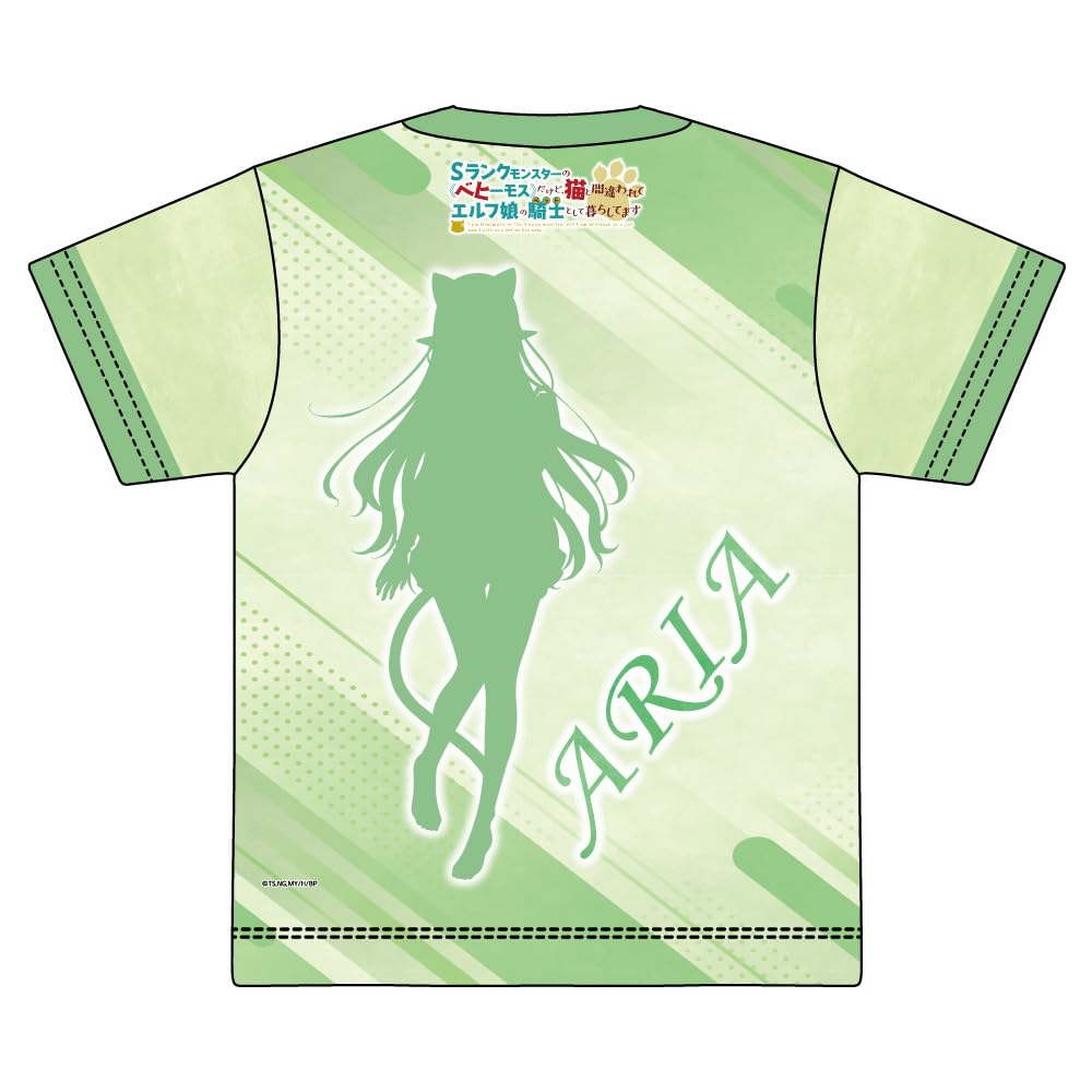 an Monster but mistaken for a cat and live as a for an elf Aria Original Full Graphic I'm S-Rank [Behemoth], I'm knight's [pet] girl. T-Shirt