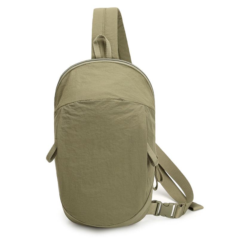 

Сумка через плечо Спортивная нагрудная сумка для улицы Большой вместимости Однотонная сумка на плечо зелёный