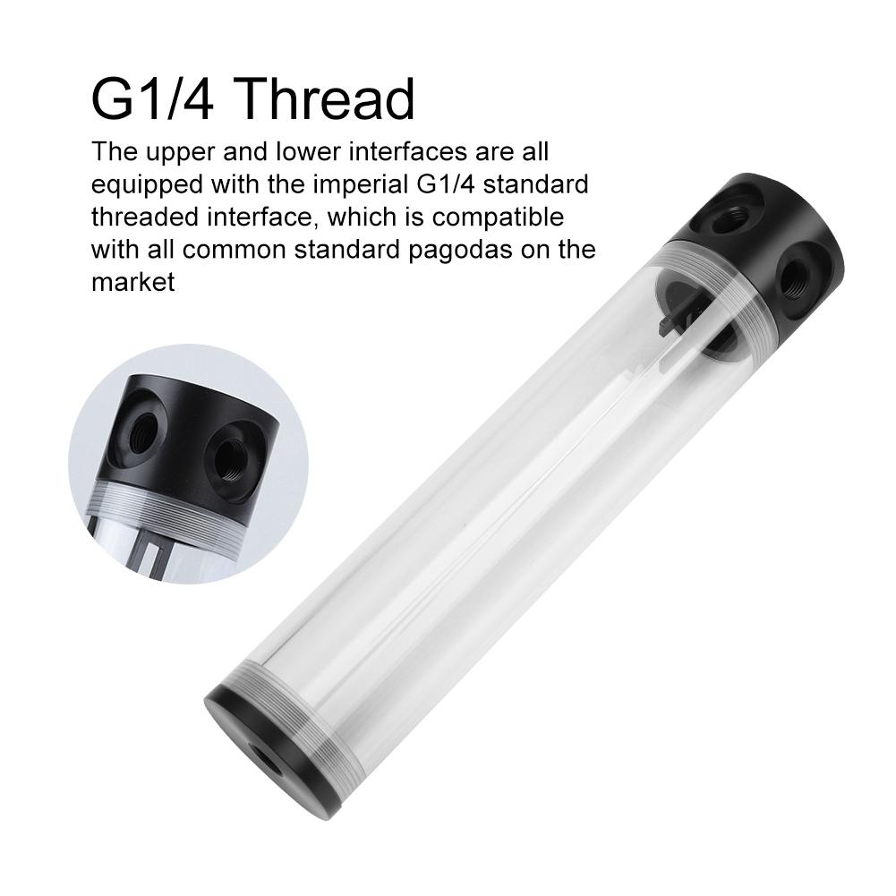 50mm Diameter G1Celsius4 Thread   Extra   Cylinder Water Cooled   for Computer Cooling 190mm