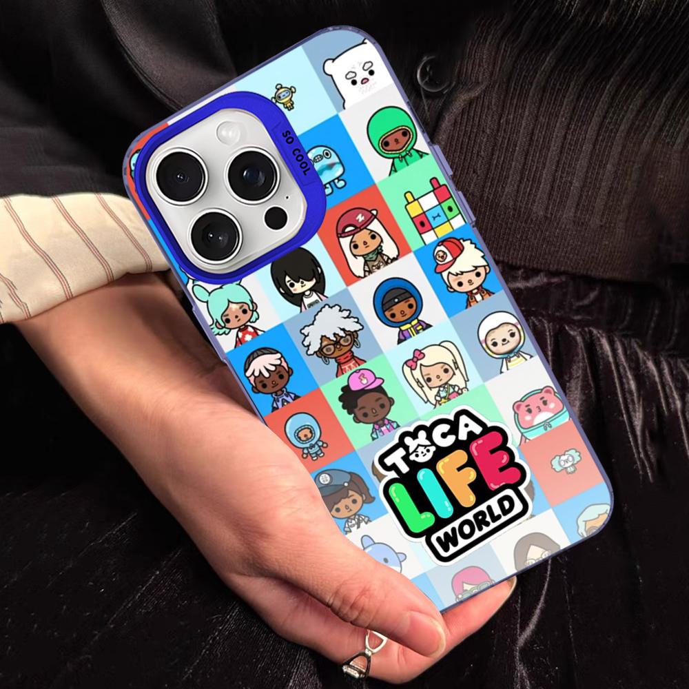 Toca Boca Toca Life World Phone Case For IPhone 16 15 14 13 12 11 Pro Max X XR XSMAX 8 7 Plus Matte Shockproof Back Cover