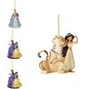 Fröhliche Weihnachten Disney Prinzessin Acryl Anhänger Ornamente für Weihnachtsbaumschmuck