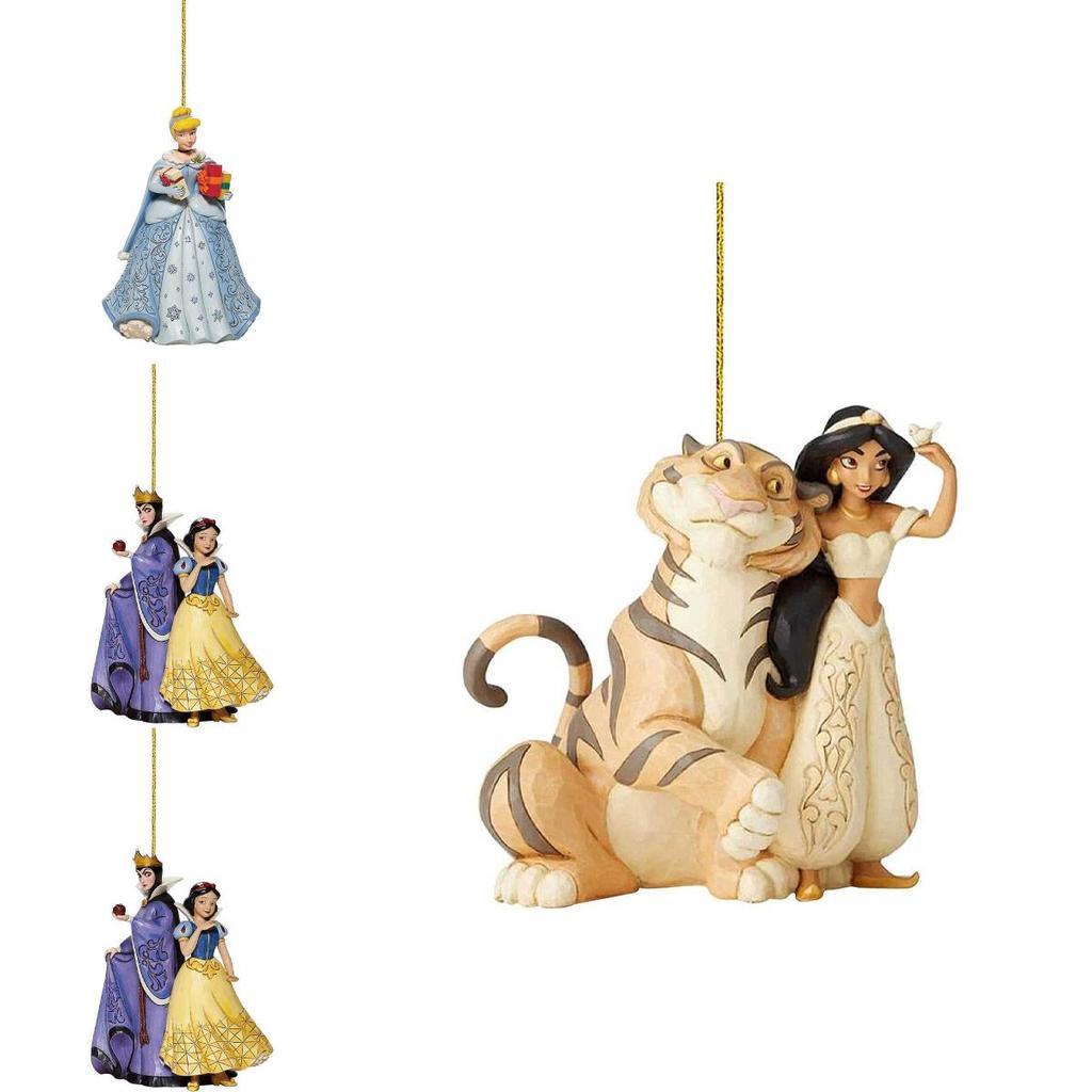 Joyful Christmas Disney Princess Acrylic Pendant Ornaments For Xmas Tree Decor