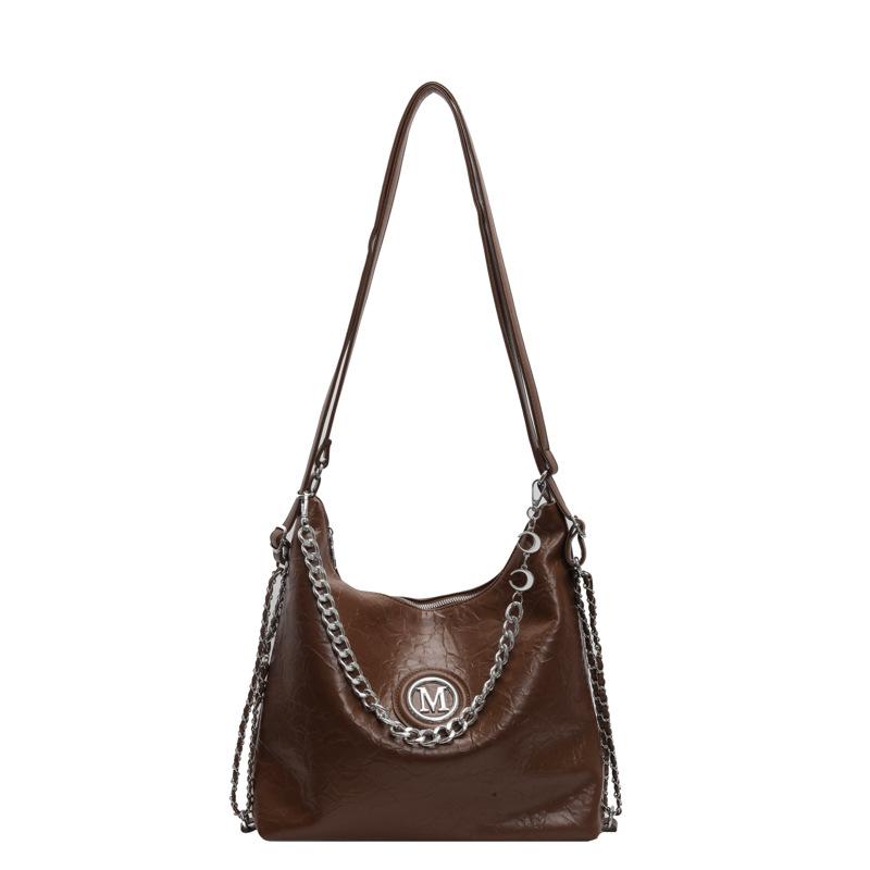 

Tote bag women s 2025 new large-capacity commuter backpack leisure travel backpack versatile multi-functional shoulder bag коричневий