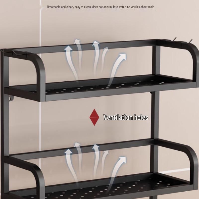 Stainless Steel Wall-Mounted Kitchen Spice Rack