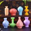 8Pcs Mini Colorful Vase Bottles/Pots Handmade Dollhouse Miniatures Vase Doll House Decora Kitchen Ornament DIY Accessories