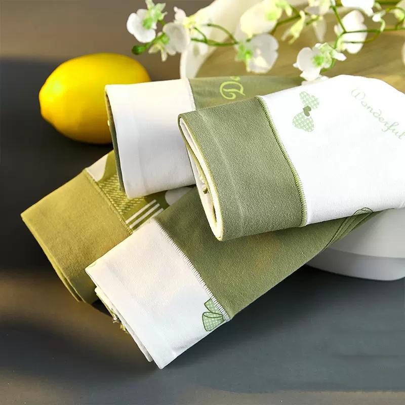 Plus Size M-5XL 4Pcs Cotton Women's Panties High Waist Body Slim Underwear Breathable Cute Pantys Girls Briefs Female Lingerie