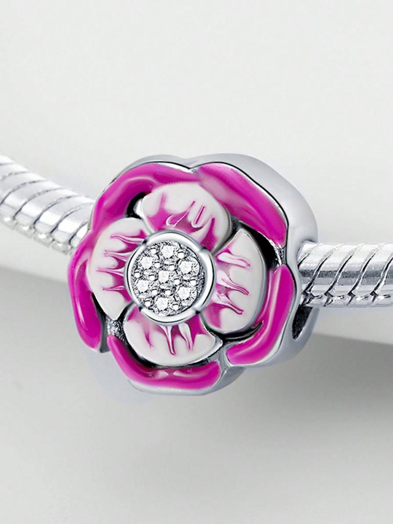 Frühlingsblumen Kleeblatt Perlen Anhänger Kupferbeschichtet Passende Anhänger Kupferoriginal Armband Für Schmuckherstellung DIY Anhänger