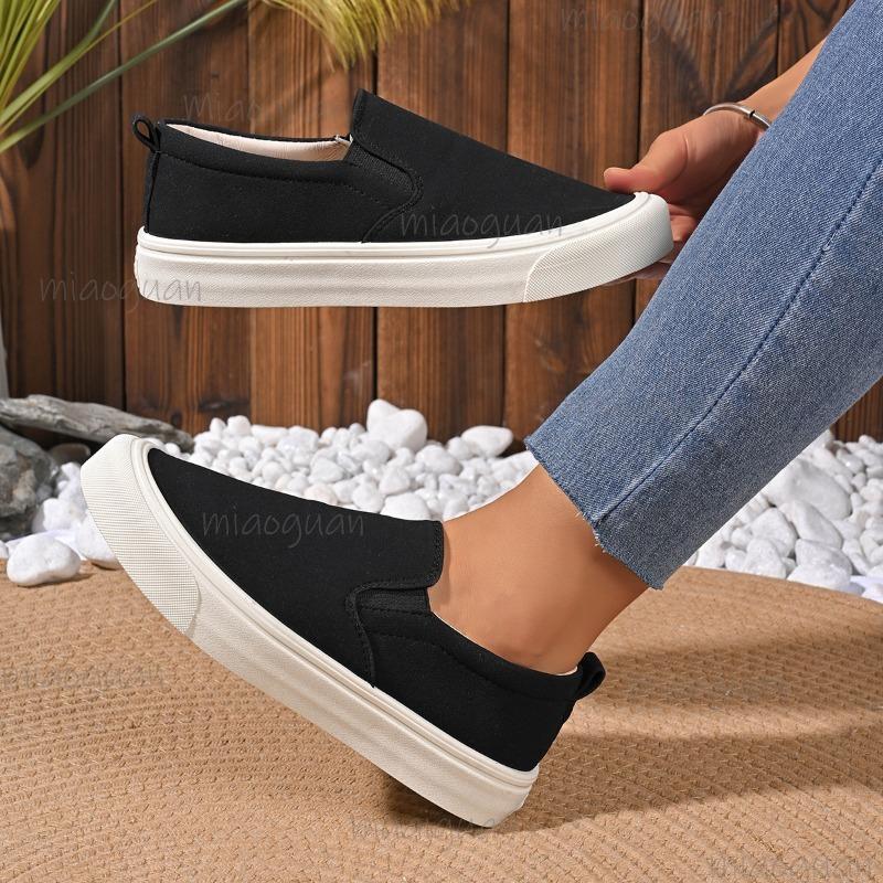 Platform Loafers Women's Spring Autumn New Versatile Fashion Casual Shoes Slip on Flats Plus Size 36-43 Comfortable Footwear