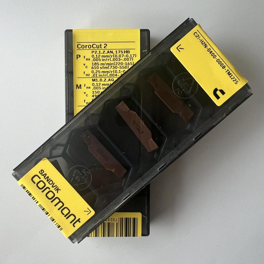 SANDVIK / C2I-H2N-0400-0008-TM 1225 / Original Swedish hard alloy blade 5 Pcs