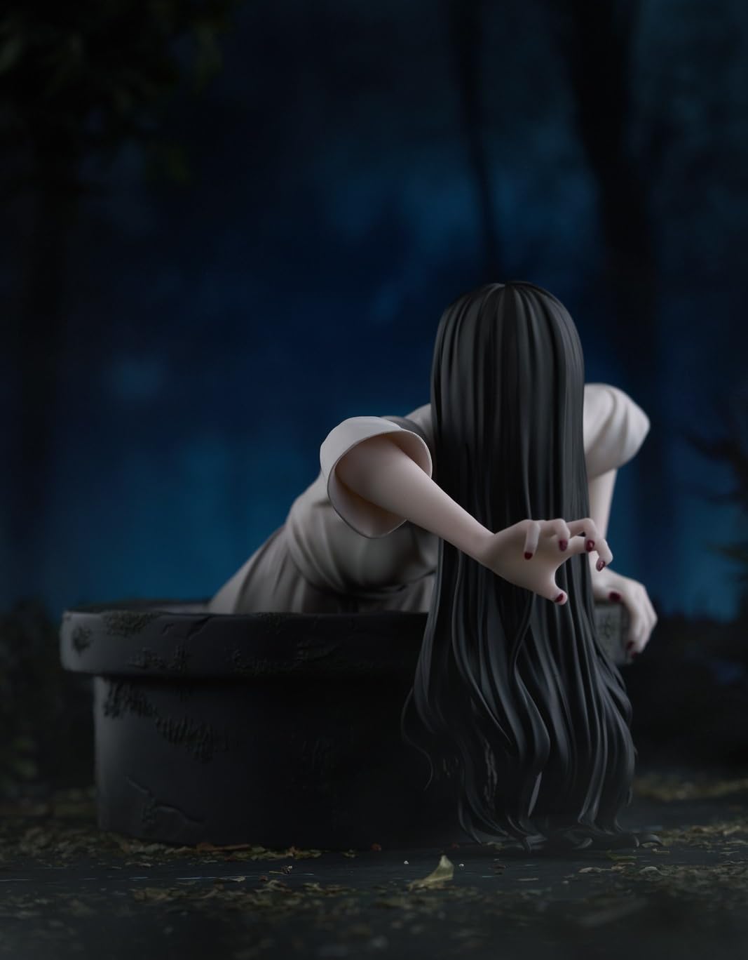 Sadako Noodle Stopper Figure - Sadako Figure (Official) - Approximately 9cm
