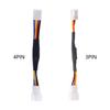Quiet Mode Cable Adapters  Speed Reduction Solution Quiet  Adapters  Reduce  & Noise Rank Upgrades for PC Case Fan 
