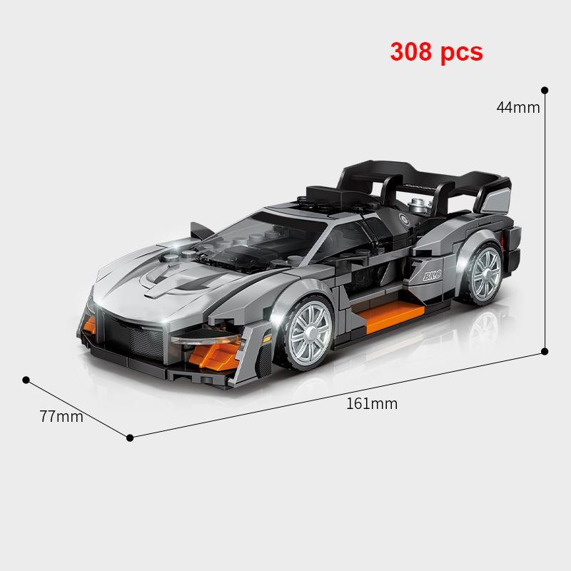 City Technical Car Speed Sports Car Building Blocks Racing Road Moc Brick Vehicle Educational Construction Toys