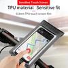 360° Rotation Waterproof TPU Touch Screen Phone Holder Bicycle Motorcycle Handle Installation for 6.5 inch Smartphone Bike Mount