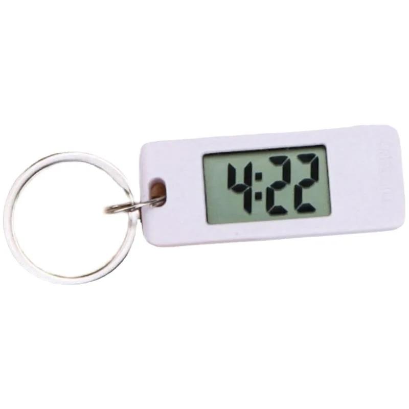 Portable Mini LCD Electronic Hanging Watch Unisex Student Electronic Clock Keychain Digital Time Display Clock Small Pendant