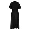 Womens Summer Dress Short Sleeve V Neck Ruffle Casual Loose Long Dresses