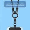 Metal Phone Lanyard Gasket Patch Rotatable Metal Buckle Hanging Stainless Steel Clip Card Cord Tab Mobile Phone Accessories