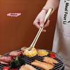 Verlängerte Edelstahl-Grillzange für den Heim- und Grillgebrauch - Haushalts-Lebensmittelzange zum Kochen und Grillen