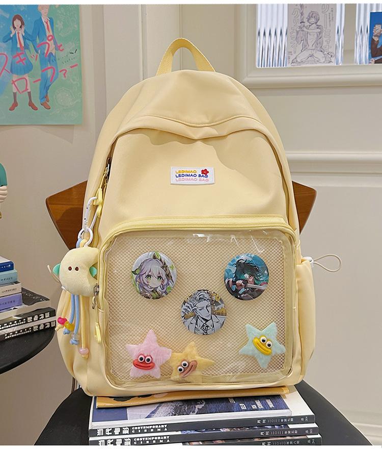 School Bag New Student Party High Value 1-3 Grade Backpack Mori Sweet Girl Heart Cocoa Love Travel Backpack