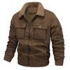 Suede Fleece Medium And Old Coat Autumn And Winter Men'S Fleece Thickened Jacket Tooling Lamb Fleece Cotton-Padded Coat