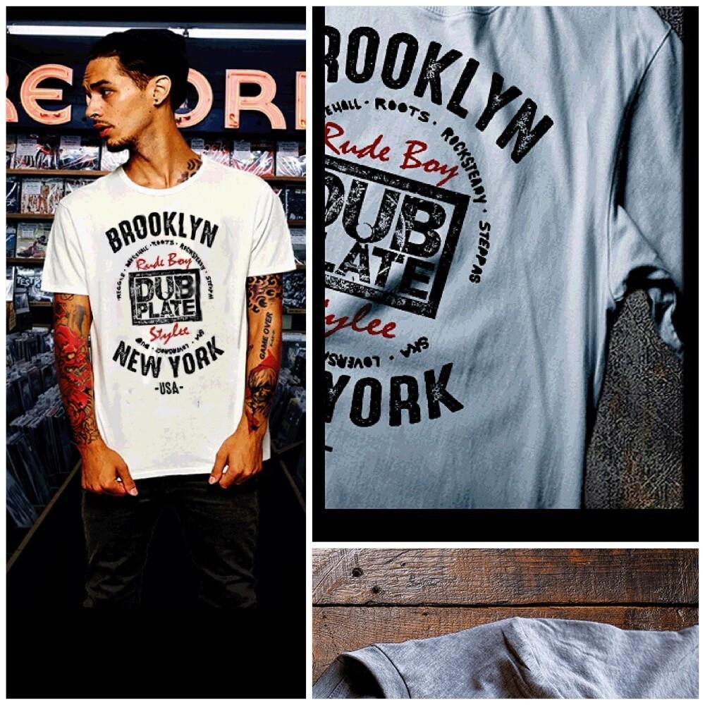 

Brooklyn 90s BK reggae Dubplate 80s jamrock yardie Flatbush NY City tee Unisex T-Shirt M