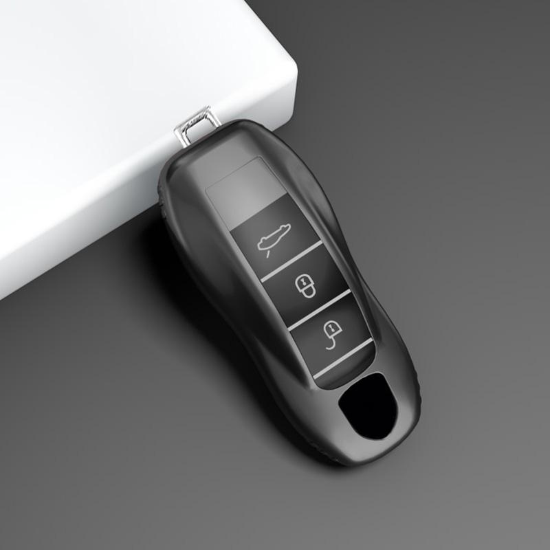 Für Porsche Für Panamera Cayenne Cayman Macan Boxster 911 9ya 971 Schalenschutz Weiche TPU Fernbedienung Auto Schlüsselhülle Abdeckung