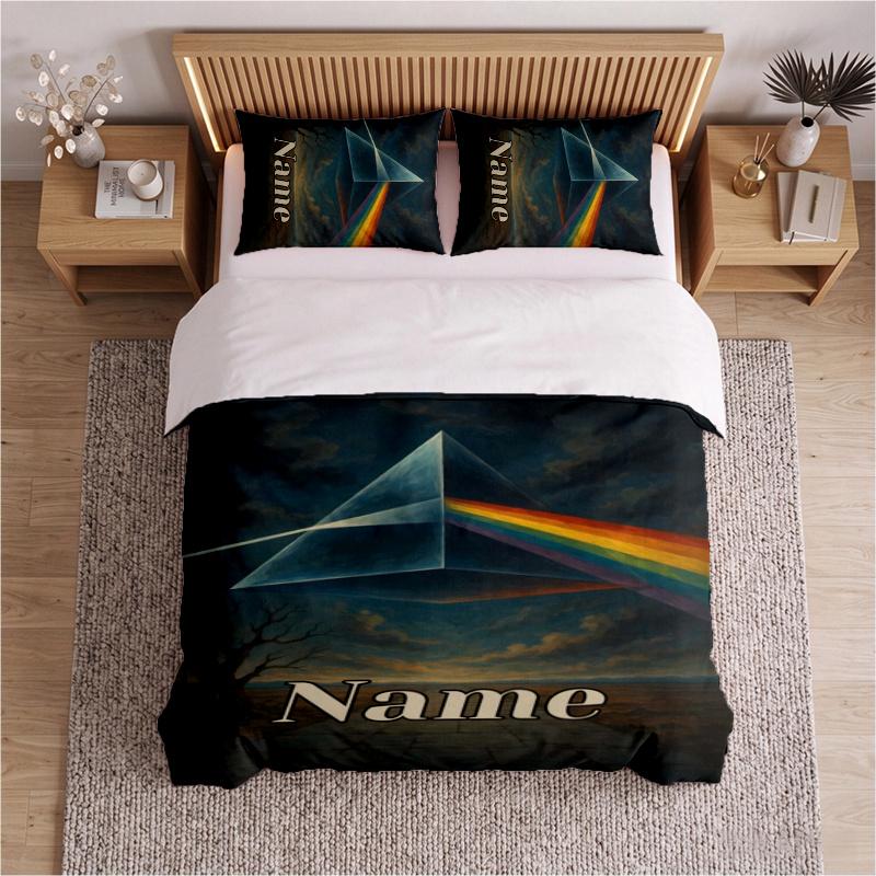 Fluido Rosa (14) Set Biancheria da Letto Personalizzato 3 Pezzi Set Letto Include 1 Copripiumino e 2 Federe Morbido Set Letto per Decorazione Camera da Letto Regalo