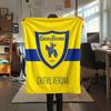 Hellas Verona FC Druck Flanelldecke, Hohe Qualität, Bequem für Alle Jahreszeiten, Heimdekoration, Wärme und Komfort