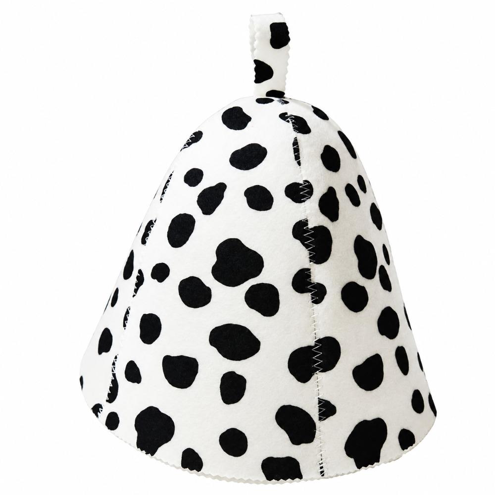 Snowflake Polka Dot Sauna Cap Felt Steam Room Cap Gifts Sauna Hat  Bathroom Accessories