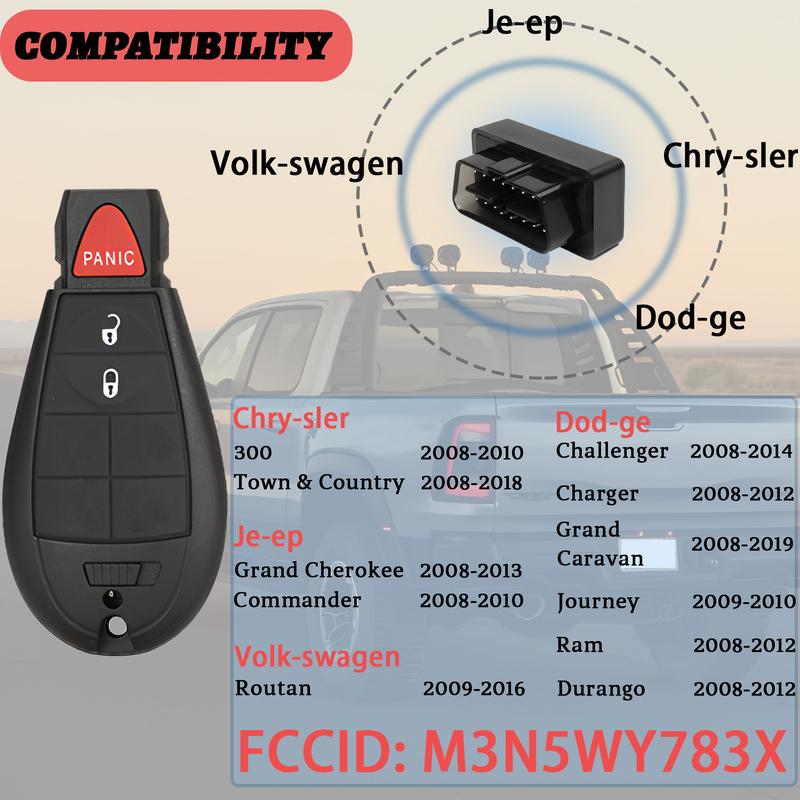OBD Key Fob Programmer Tool with Keyless Entry Remote Compatible For Jeep Dodge Ram Chrysler Volkswagen programing online