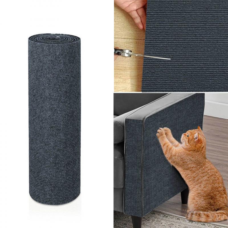 Hot-selling Cat Scratching Pad Teasing Cat Nest Sticker Can Be Cut, Self-adhesive Wear-resistant Furniture, Sofa Wall-attached Cat Scratching Board