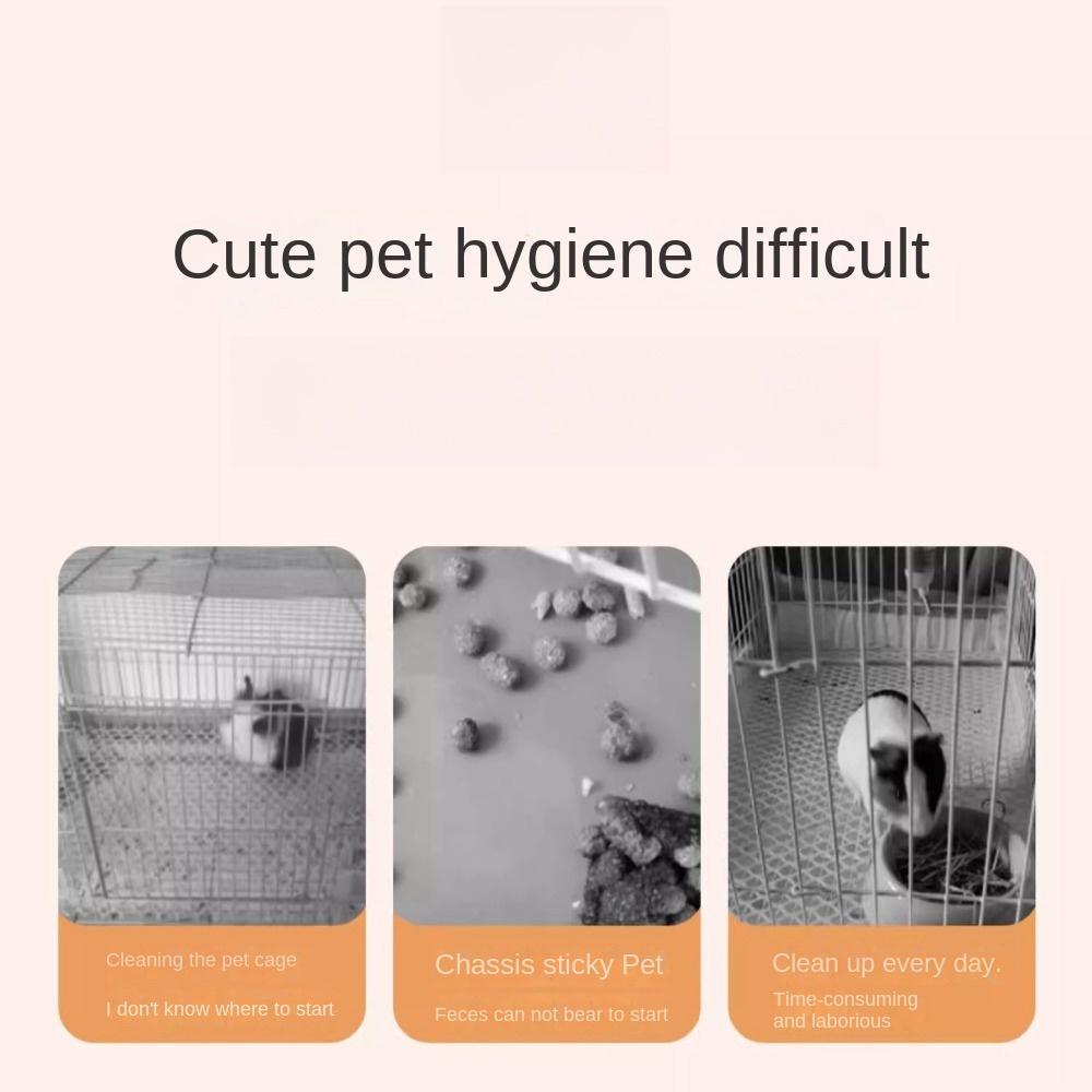 10pcs Elastic Pet Tray Cover Transparent Bird Cage Tray Durable Rabbit Cage Tray Mat  for Dog Cat