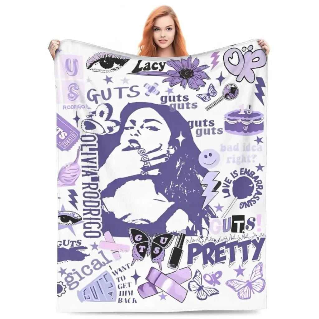 Olivia Vampir Rodrigos Saure Decke Qualität Weiche Warme Überwurfdecke Herbst Dekorative Wohnkultur Street Trend Tagesdecke