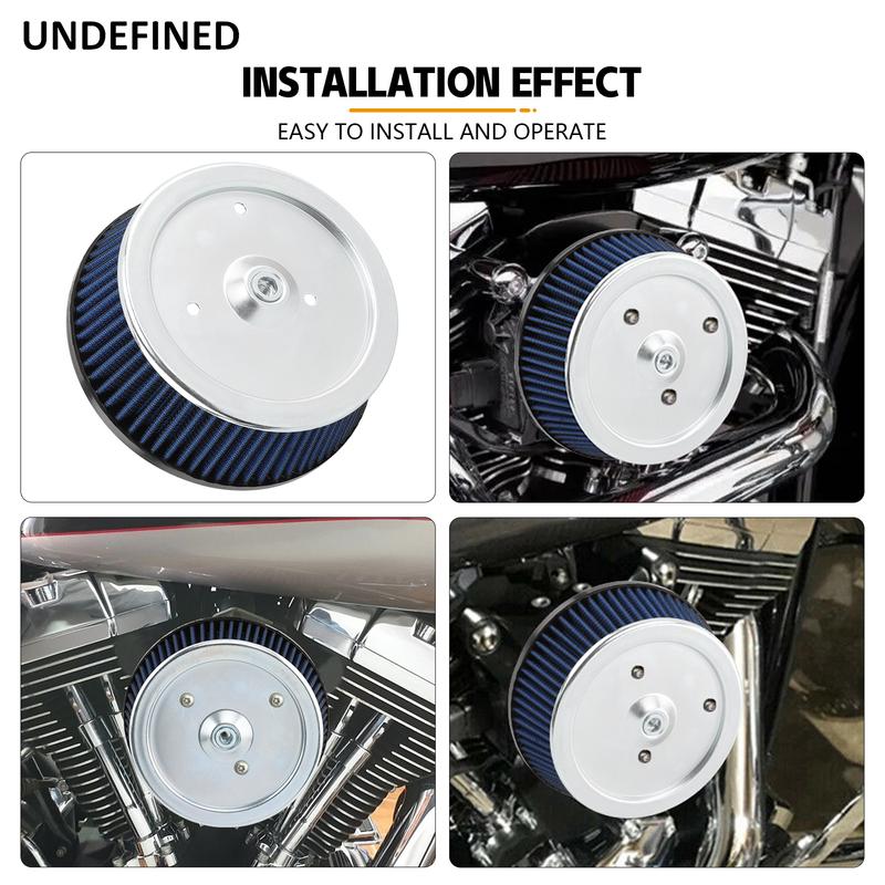 Air Filter Intake Air Cleaner Element For Harley Sportster XL 883 1200 2007-2024 Touring Street Glide Dyna Softail FLTR FLHT