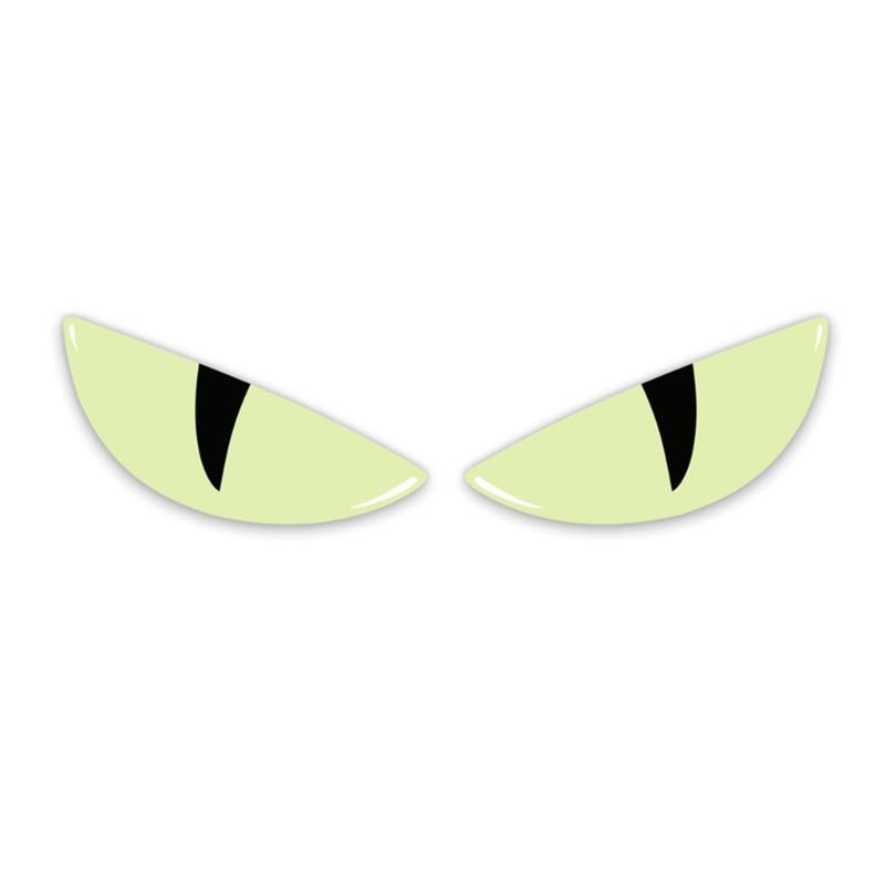 Мотоциклетные наклейки  Глаза Дьявола  Передние Клеящиеся Светящиеся в Темноте Декоративные Наклейки Универсальные Наклейки для Ветрового Стекла Светящиеся в Темноте