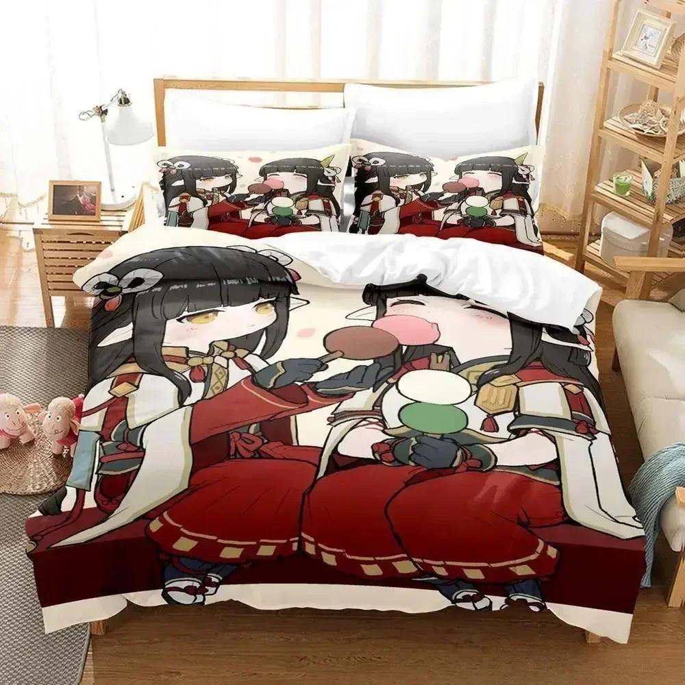 

Hinoa Minoto Bedding Set Single Twin Full Queen King Size Bed Set Adult Kid Bedroom Duvetcover Sets 3D Print Bed Sheet Set 70x133cm 2pcs