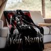 Custom Name Assassin Game Throw Blanket - Perfect for Couch, Bed, Office, and outdoor Travel - Ideal Gift for Christmas & Holidays